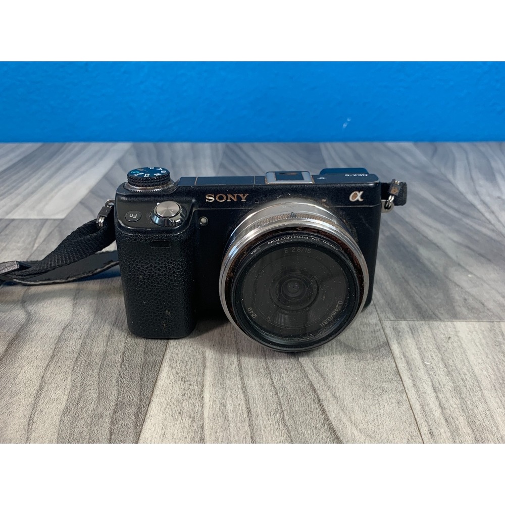 Sony Alpha NEX-6 16.1MP Digital Camera Black Body Only From JAPAN With Lens READ